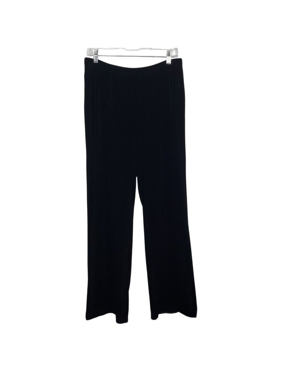 Coldwater Creek Size L Pants Velvet Pull On Straight Leg Elegant Luxe Stylish